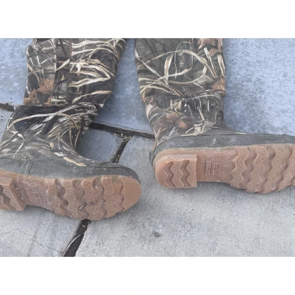 RedHead Bone-Dry Men's US Size 9 Hip Wader Boot Camo Straps Waterproof 600g